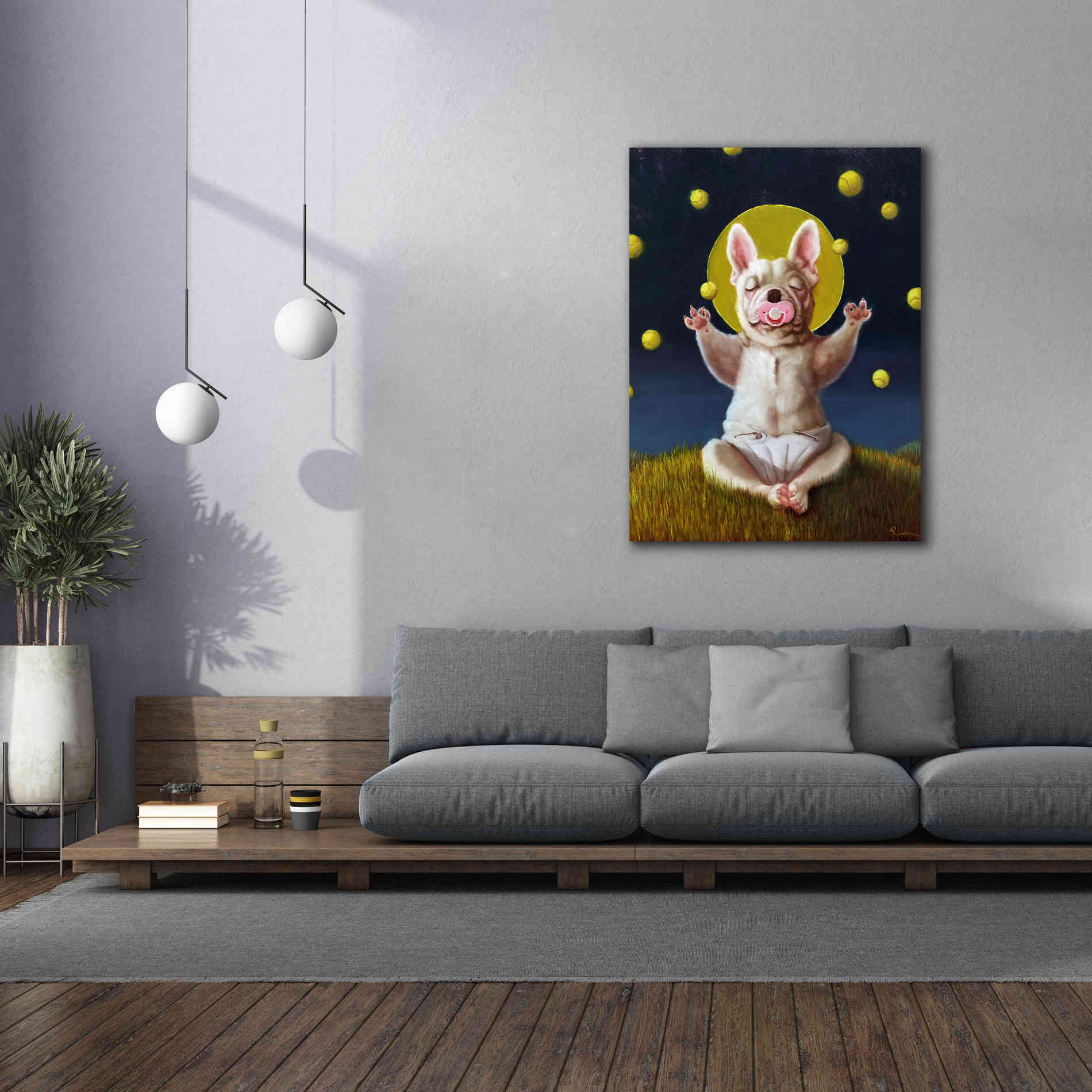 'Puppy Dreams' by Lucia Heffernan, Canvas Wall Art,40x54