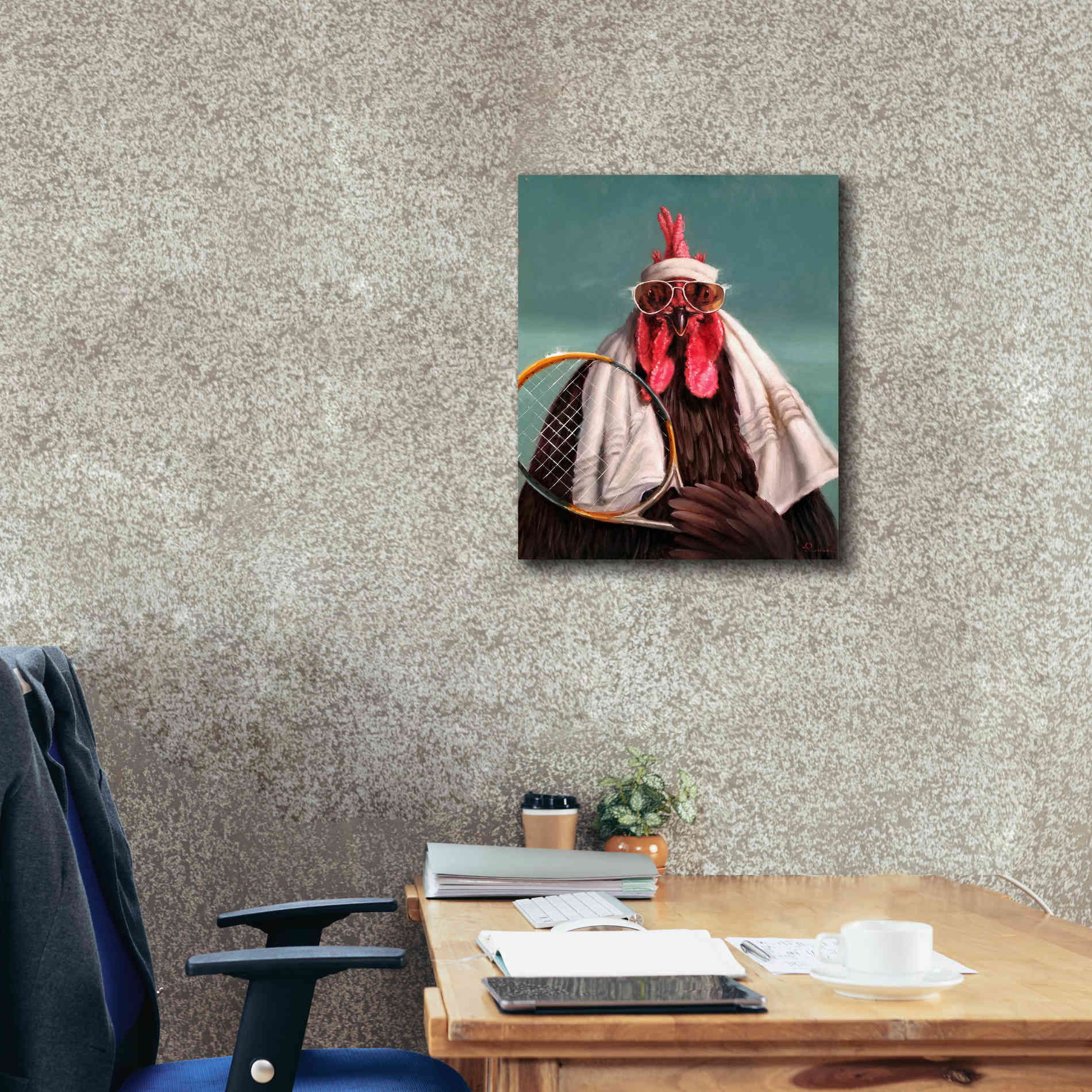'The Tennis Pro' by Lucia Heffernan, Canvas Wall Art,20x24