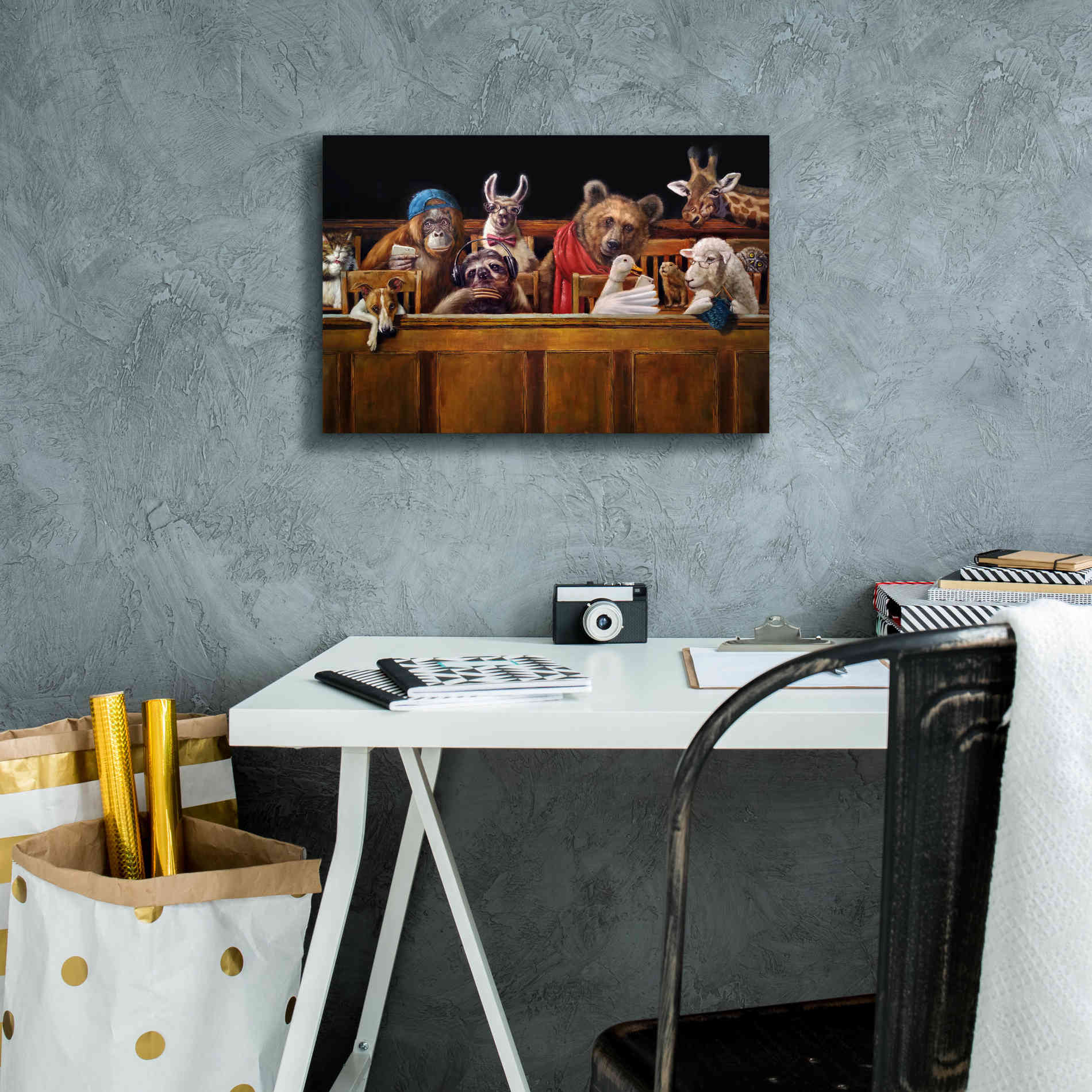 'We The Jury' by Lucia Heffernan, Canvas Wall Art,18x12