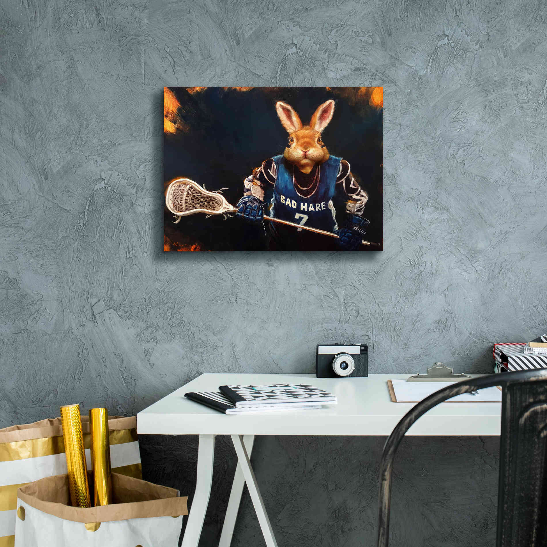 'Game Face No. 2' by Lucia Heffernan, Canvas Wall Art,16x12