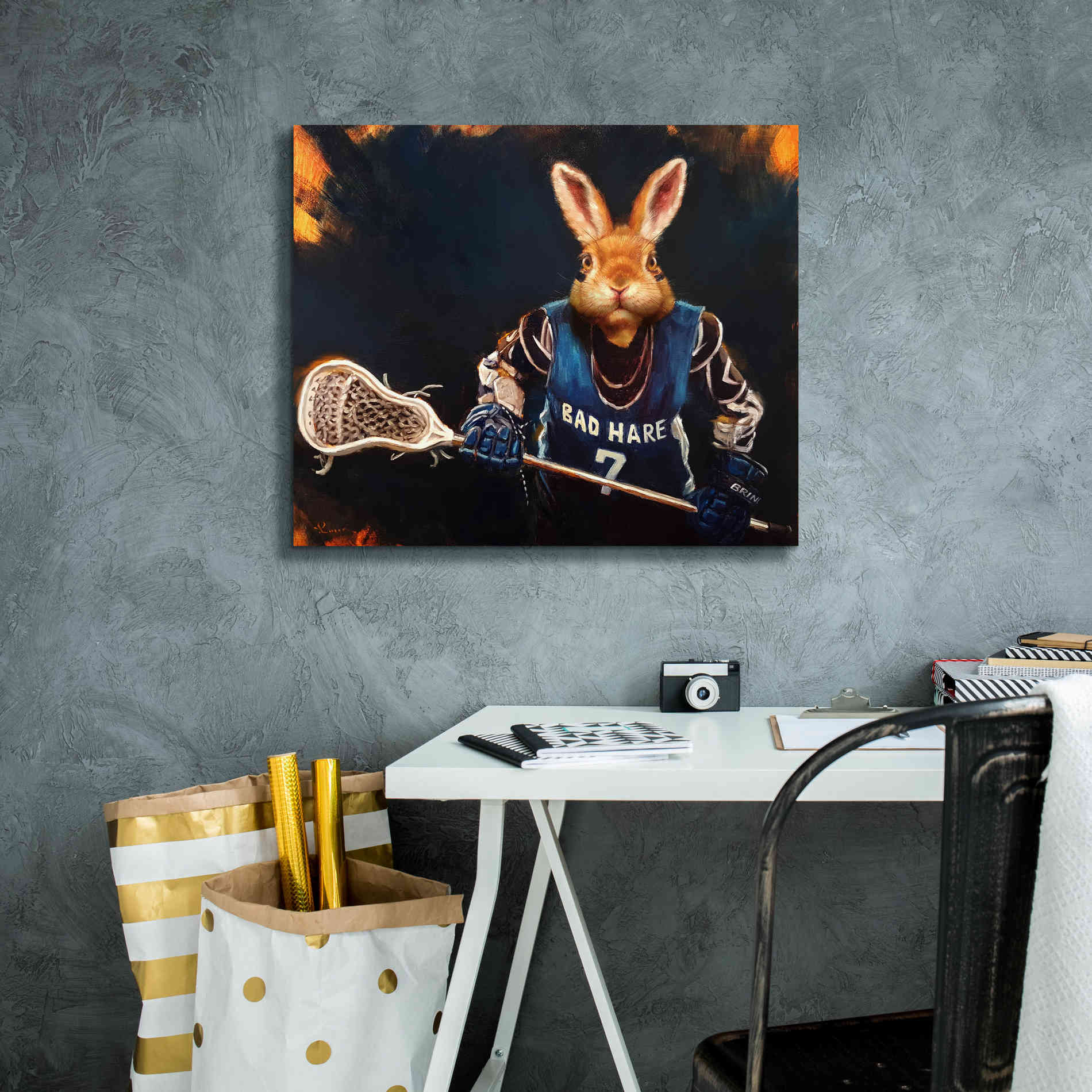 'Game Face No. 2' by Lucia Heffernan, Canvas Wall Art,24x20