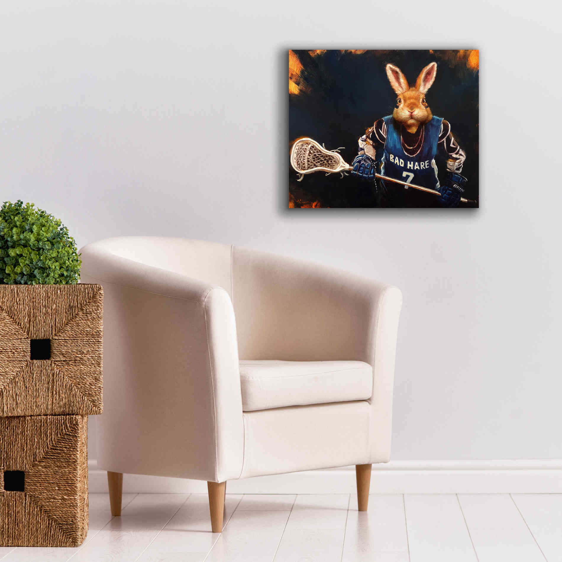 'Game Face No. 2' by Lucia Heffernan, Canvas Wall Art,24x20