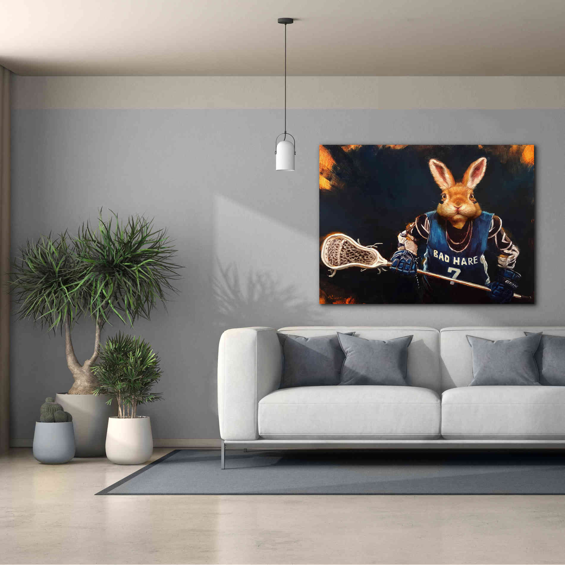 'Game Face No. 2' by Lucia Heffernan, Canvas Wall Art,54x40