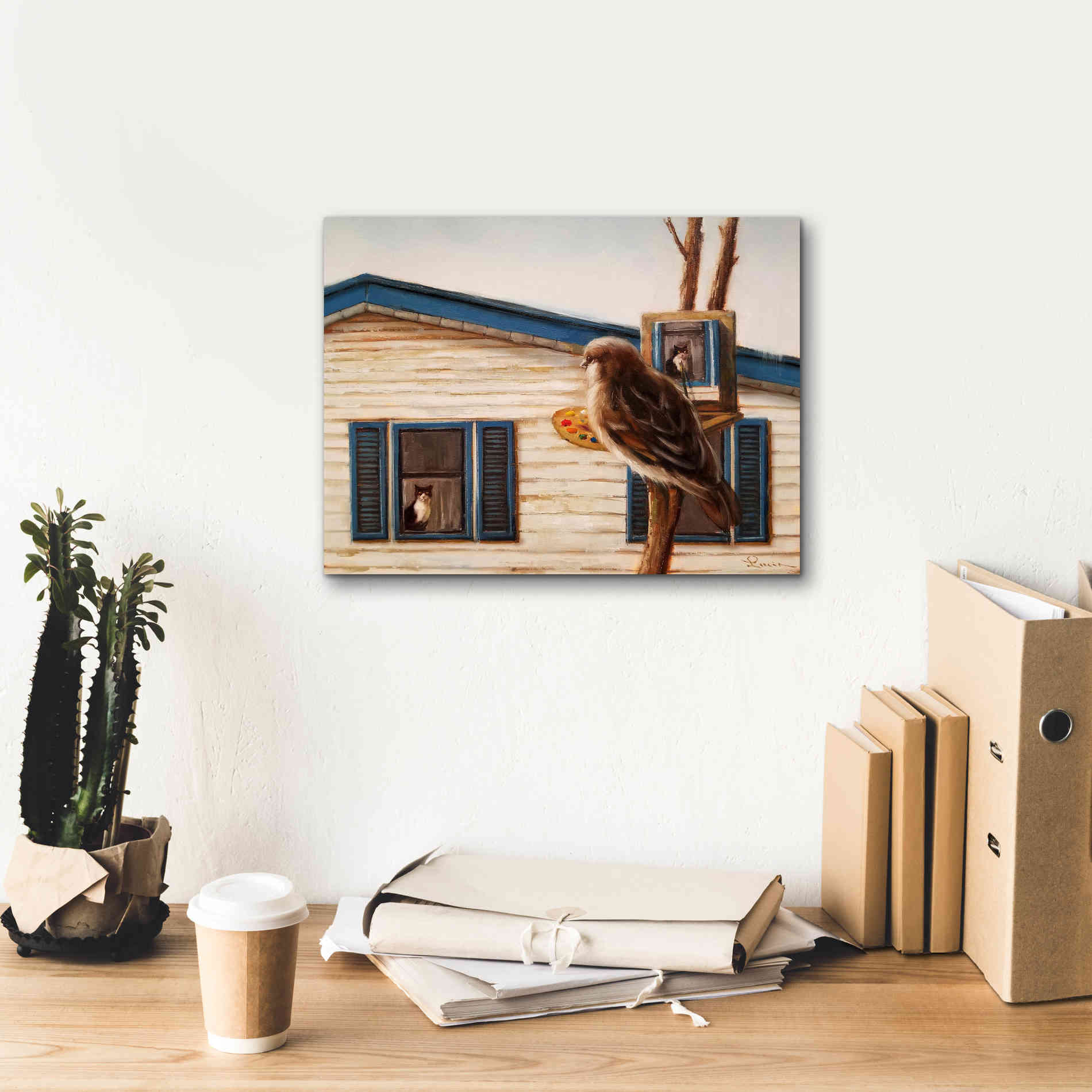 'Portrait Of An Enemy' by Lucia Heffernan, Canvas Wall Art,16x12