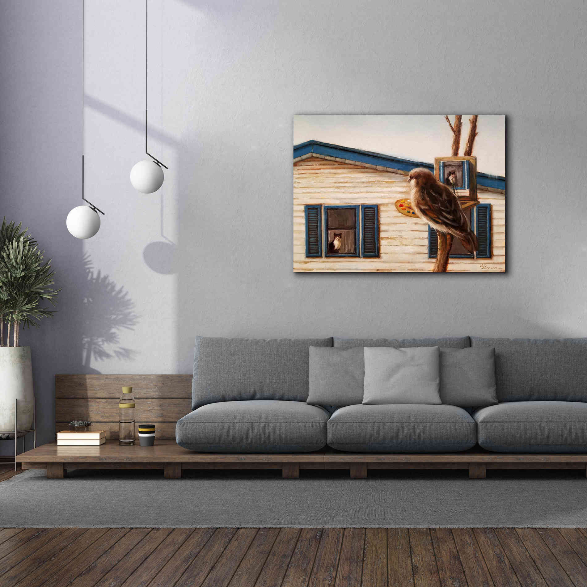 'Portrait Of An Enemy' by Lucia Heffernan, Canvas Wall Art,54x40