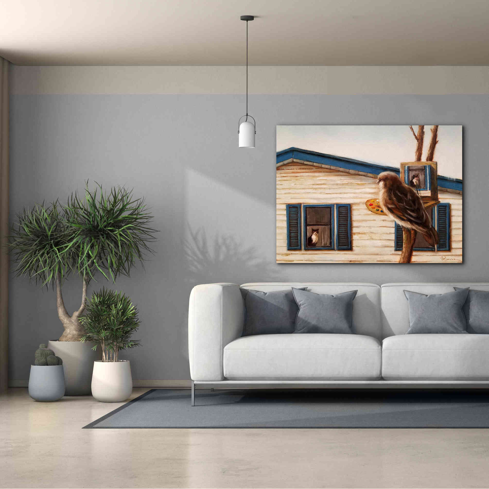 'Portrait Of An Enemy' by Lucia Heffernan, Canvas Wall Art,54x40