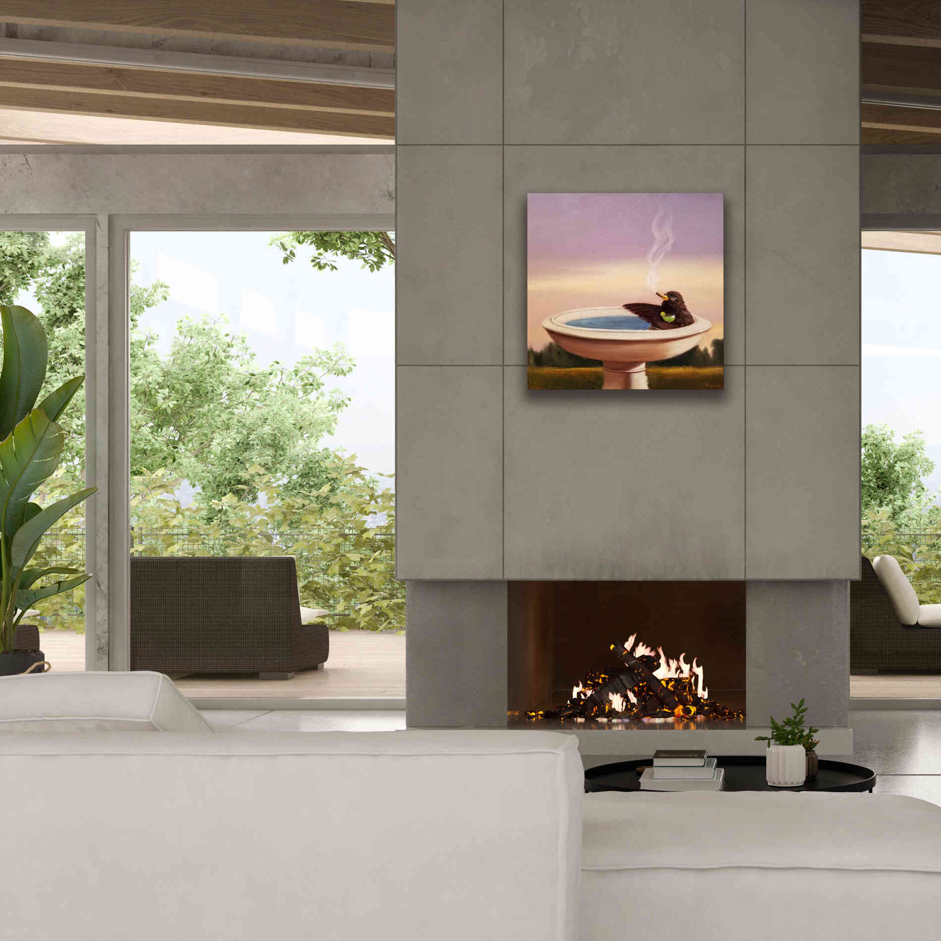 'Executive Soak' by Lucia Heffernan, Canvas Wall Art,26x26