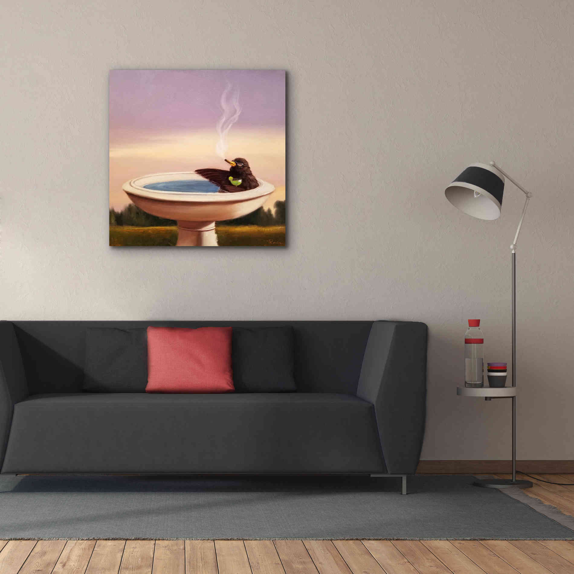 'Executive Soak' by Lucia Heffernan, Canvas Wall Art,37x37