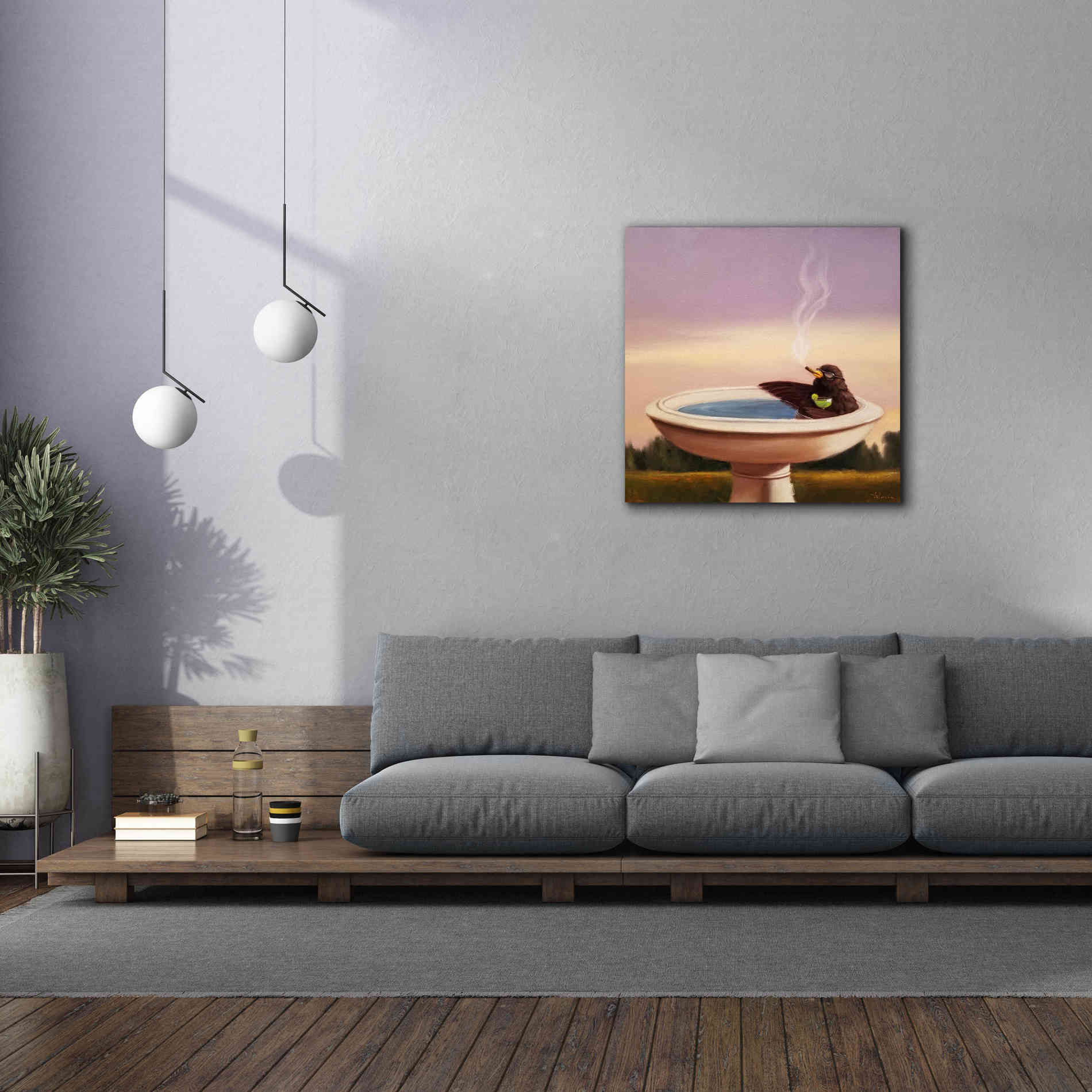 'Executive Soak' by Lucia Heffernan, Canvas Wall Art,37x37