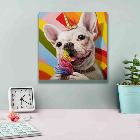 Image of 'Rainbow Party' by Lucia Heffernan, Canvas Wall Art,12x12