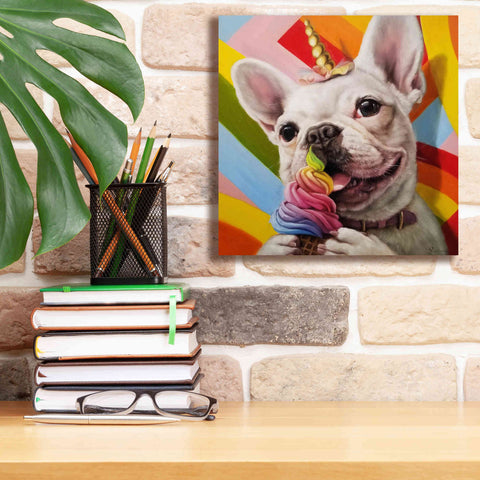 Image of 'Rainbow Party' by Lucia Heffernan, Canvas Wall Art,12x12