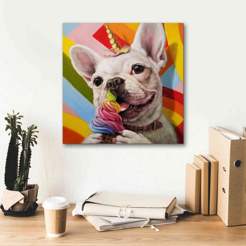 Image of 'Rainbow Party' by Lucia Heffernan, Canvas Wall Art,18x18