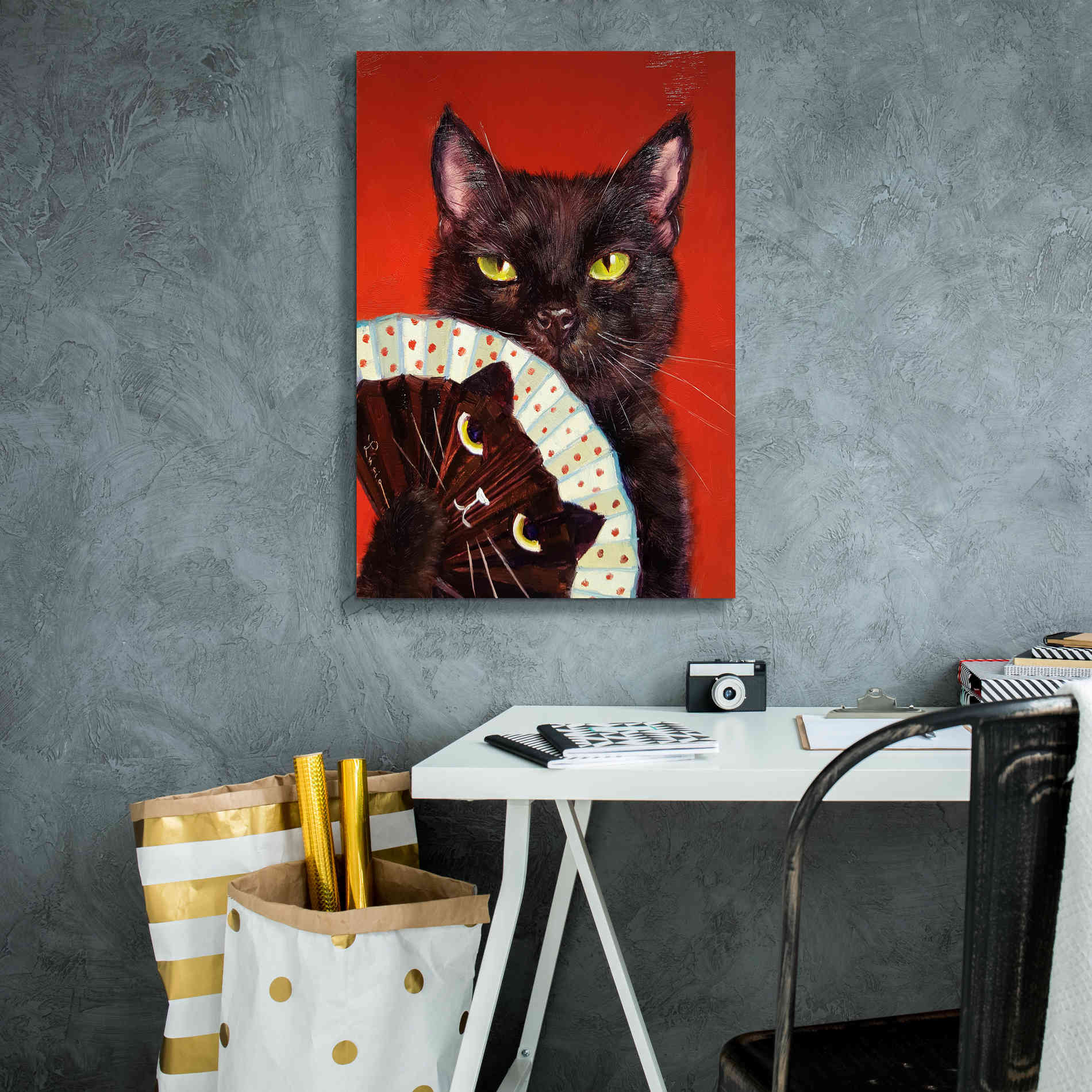 'Double Trouble' by Lucia Heffernan, Canvas Wall Art,18x26