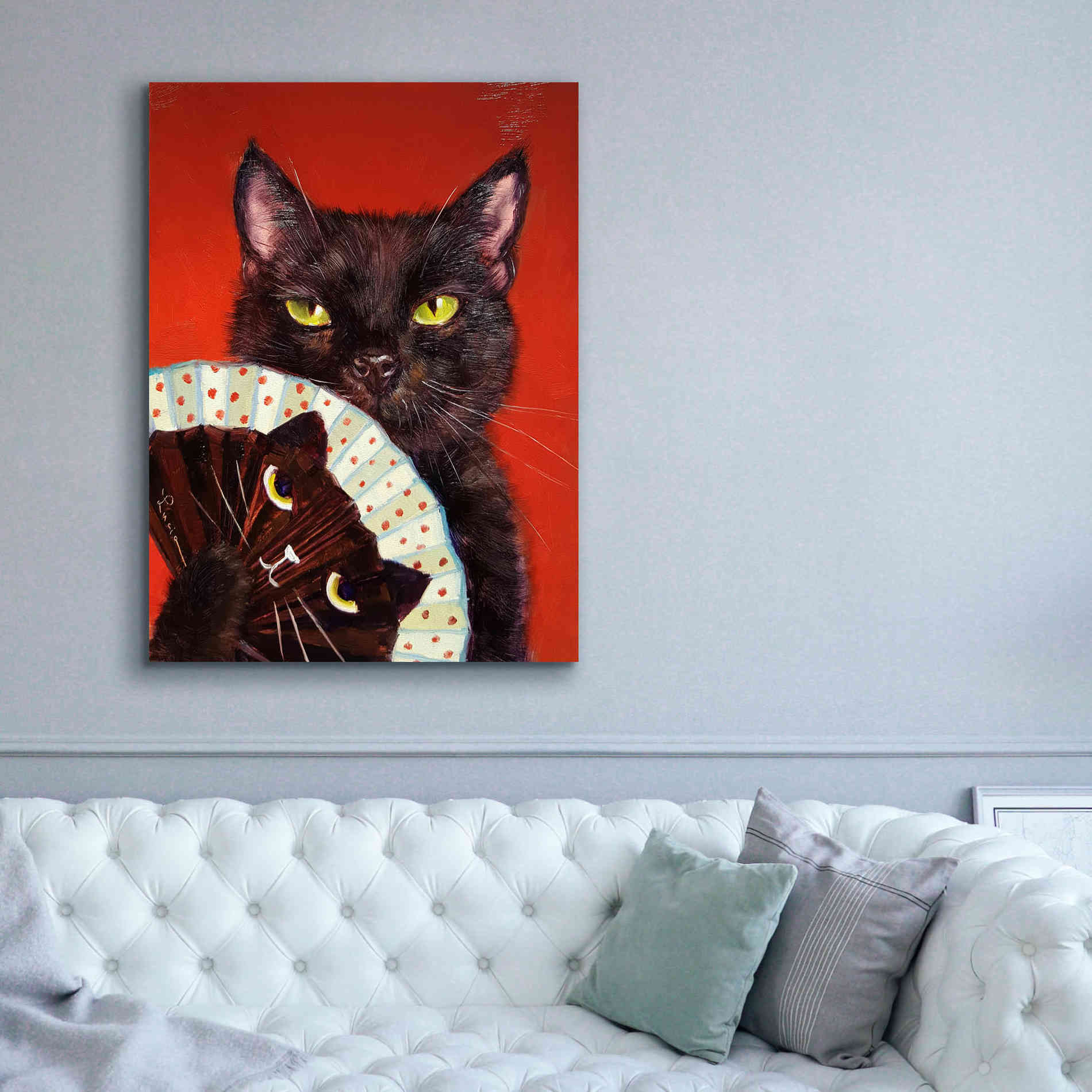 'Double Trouble' by Lucia Heffernan, Canvas Wall Art,40x54