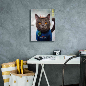 'Cat Uber' by Lucia Heffernan, Canvas Wall Art,12x16