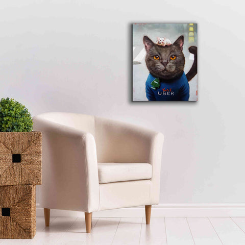 Image of 'Cat Uber' by Lucia Heffernan, Canvas Wall Art,20x24