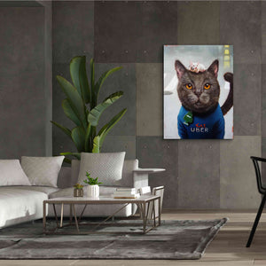 'Cat Uber' by Lucia Heffernan, Canvas Wall Art,40x54