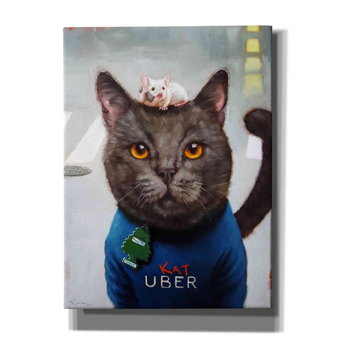 Image of 'Cat Uber' by Lucia Heffernan, Canvas Wall Art