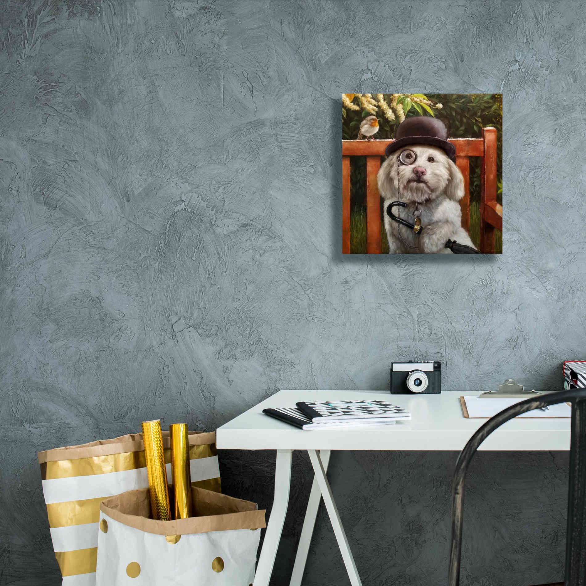 'Alfie' by Lucia Heffernan, Canvas Wall Art,12x12