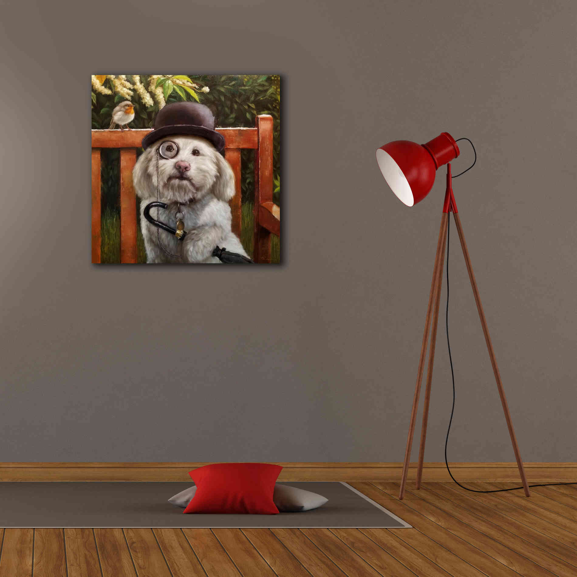 'Alfie' by Lucia Heffernan, Canvas Wall Art,26x26