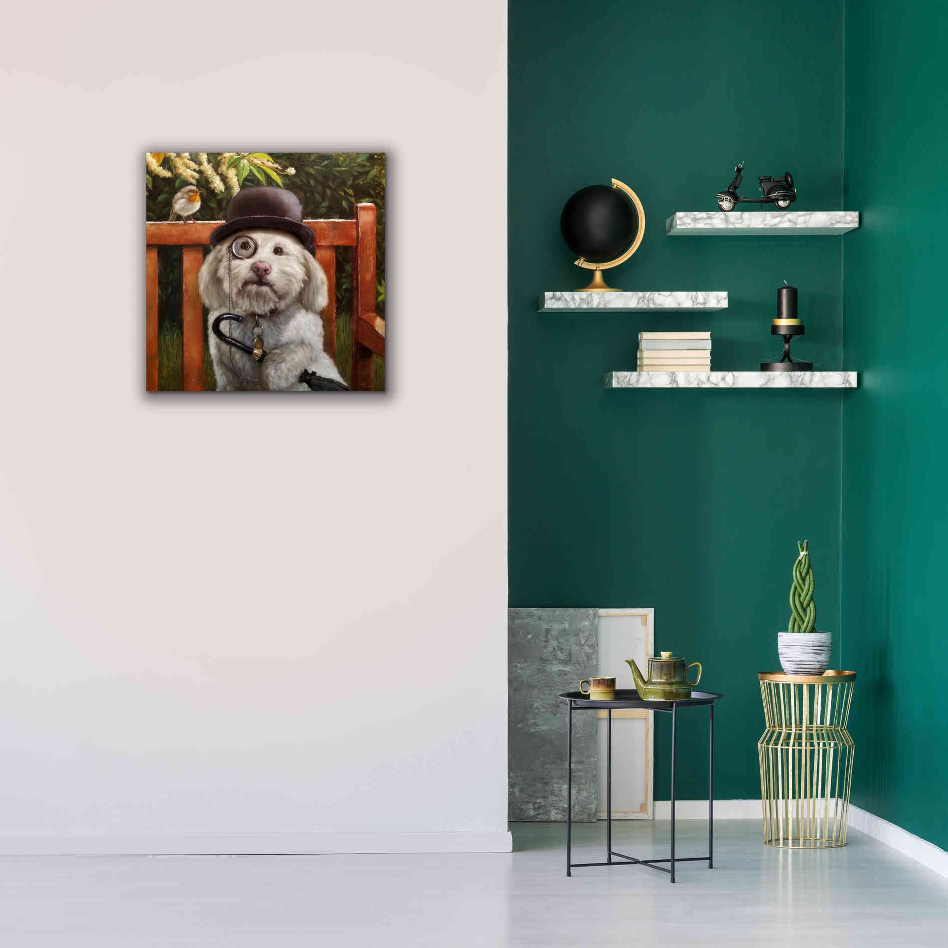 'Alfie' by Lucia Heffernan, Canvas Wall Art,26x26