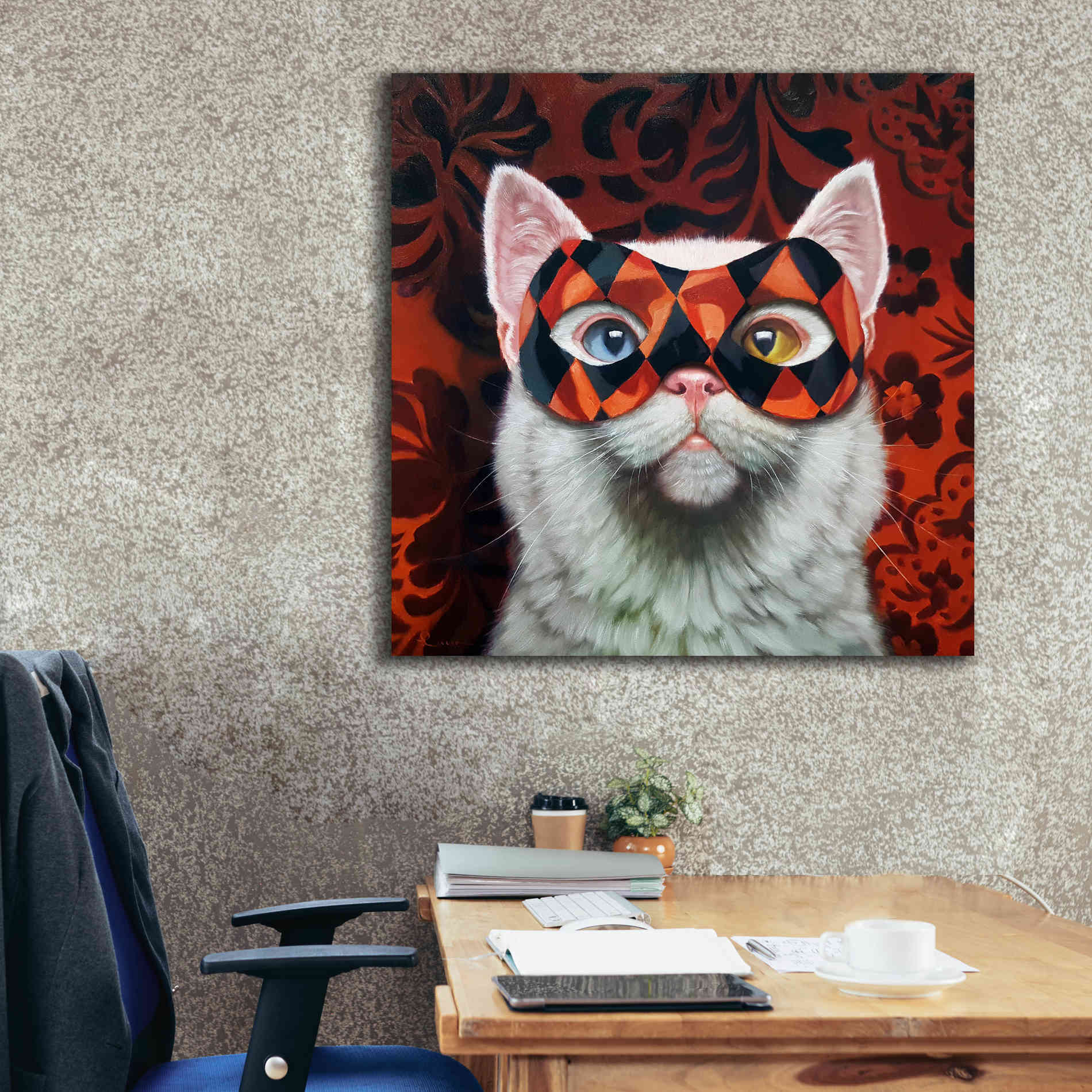 'Enigma' by Lucia Heffernan, Canvas Wall Art,37x37