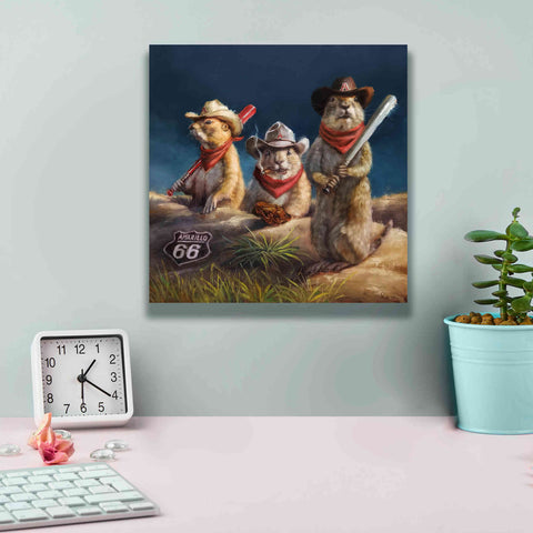 Image of 'Amarillo Sod Poodles' by Lucia Heffernan, Canvas Wall Art,12x12