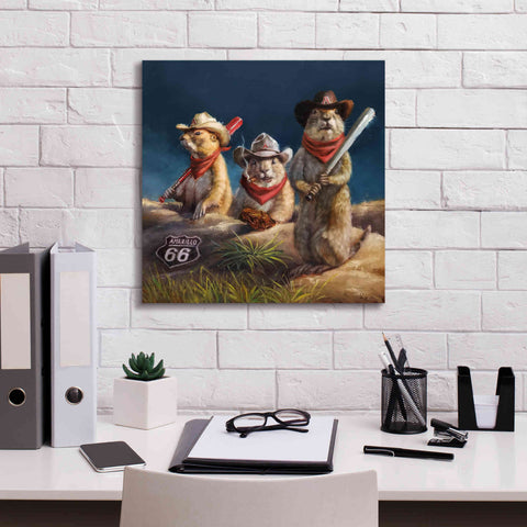 Image of 'Amarillo Sod Poodles' by Lucia Heffernan, Canvas Wall Art,18x18