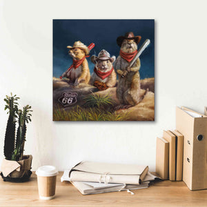 'Amarillo Sod Poodles' by Lucia Heffernan, Canvas Wall Art,18x18