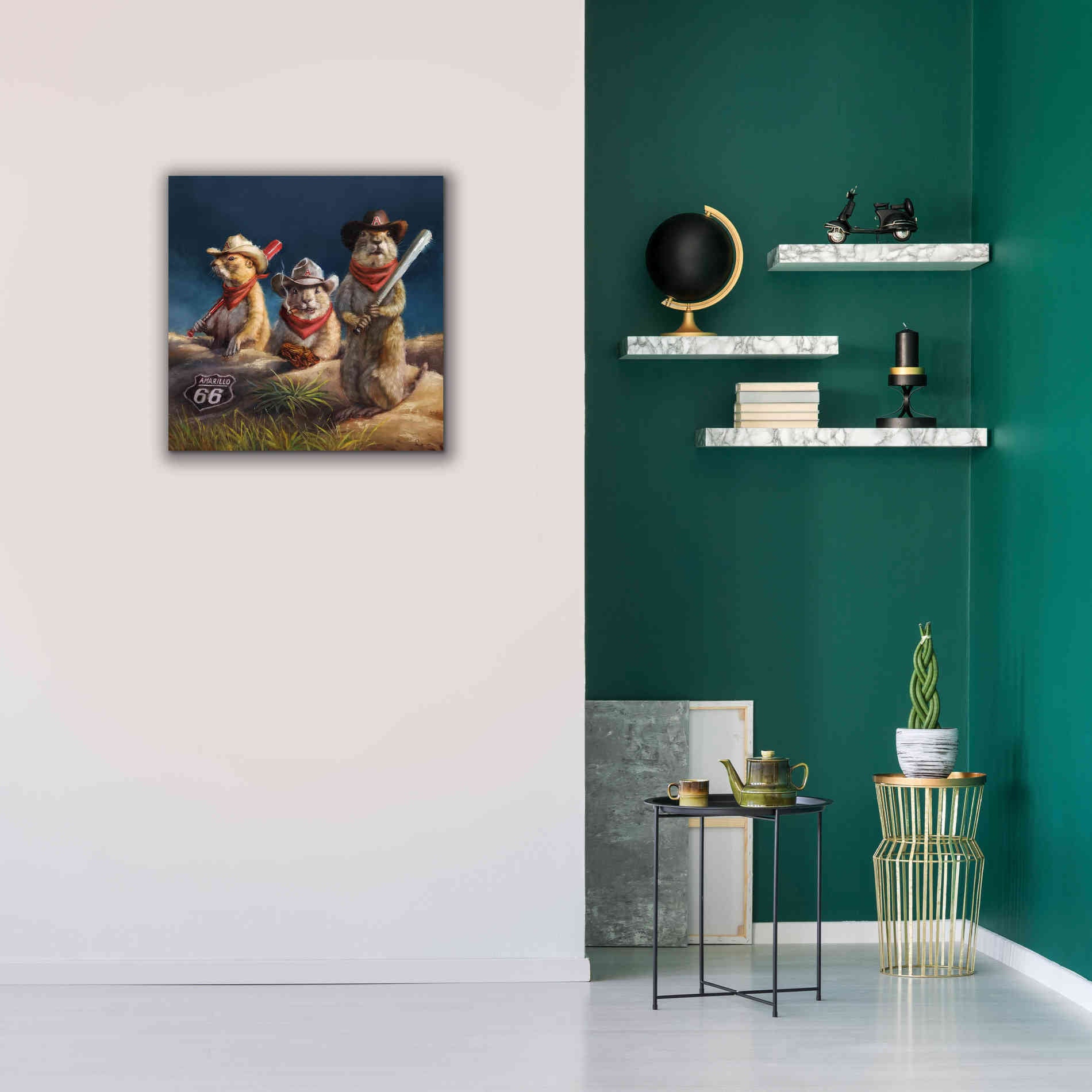 'Amarillo Sod Poodles' by Lucia Heffernan, Canvas Wall Art,26x26