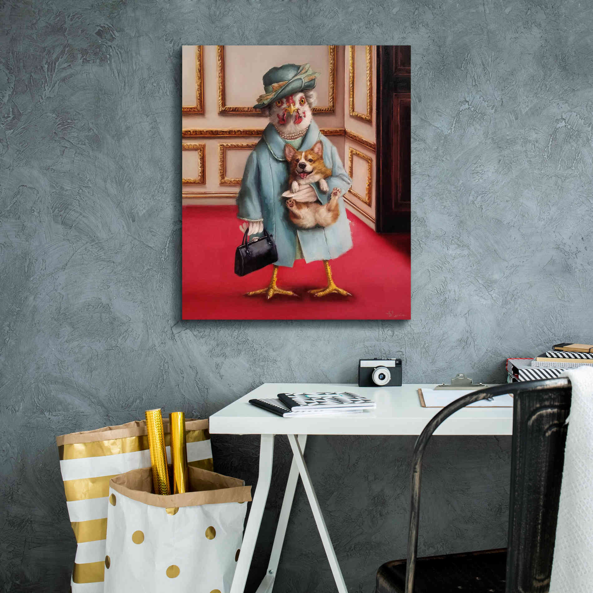 'Her Majesty' by Lucia Heffernan, Canvas Wall Art,20x24