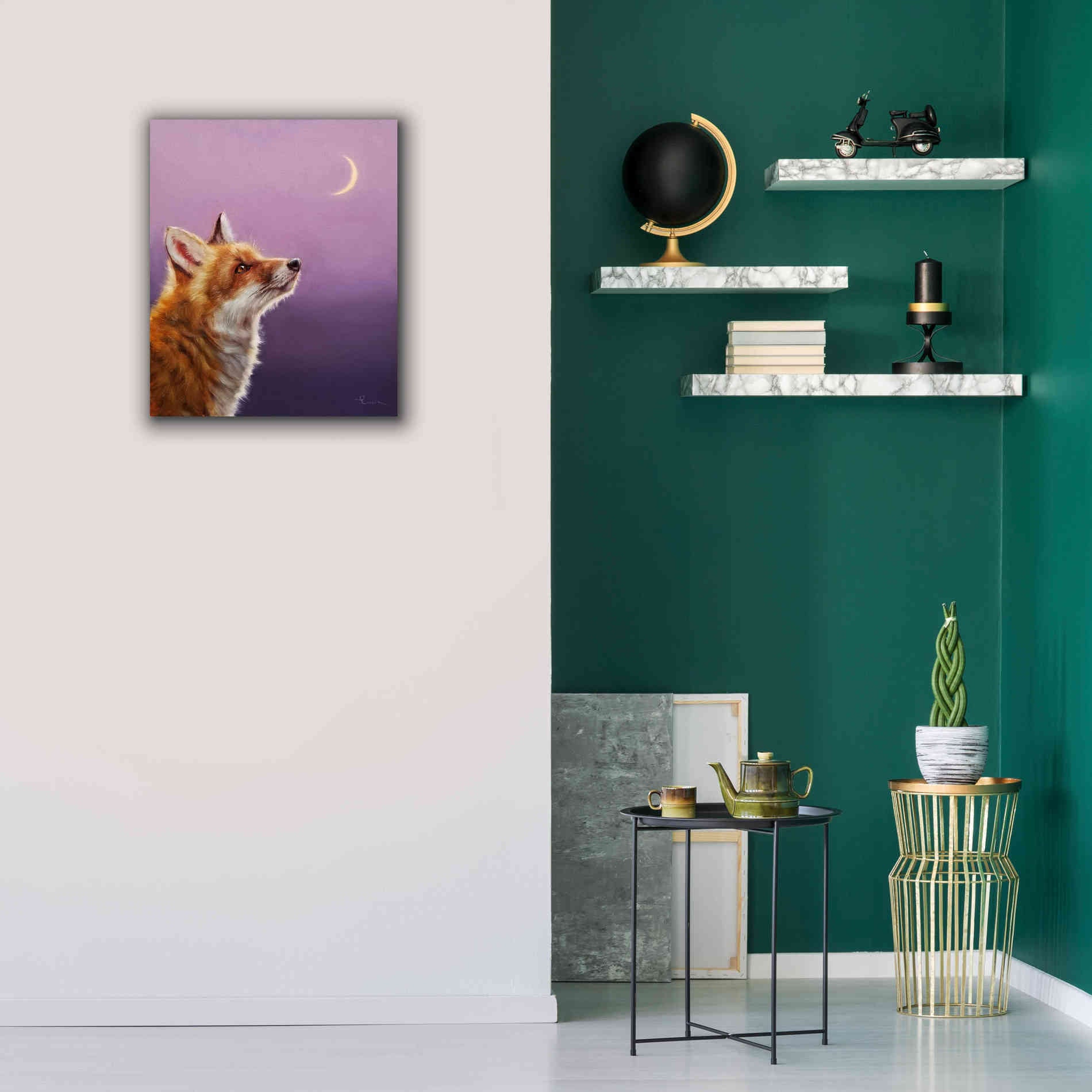 'Talking To The Moon' by Lucia Heffernan, Canvas Wall Art,20x24