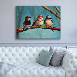 'Birdz In Da Hood' by Lucia Heffernan, Canvas Wall Art,54x40