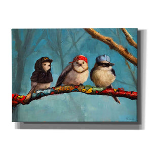 'Birdz In Da Hood' by Lucia Heffernan, Canvas Wall Art