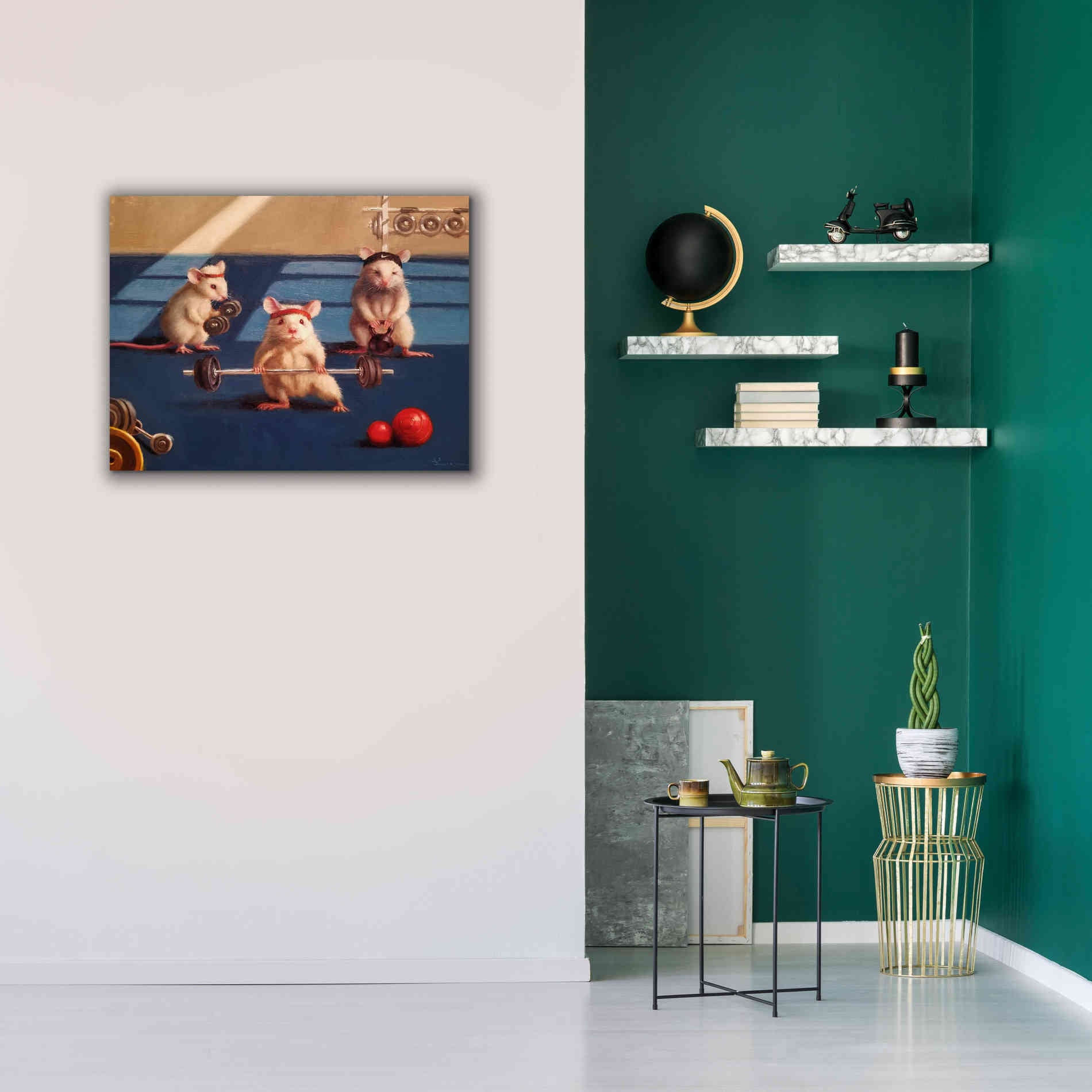'Gym Rats' by Lucia Heffernan, Canvas Wall Art,34x26