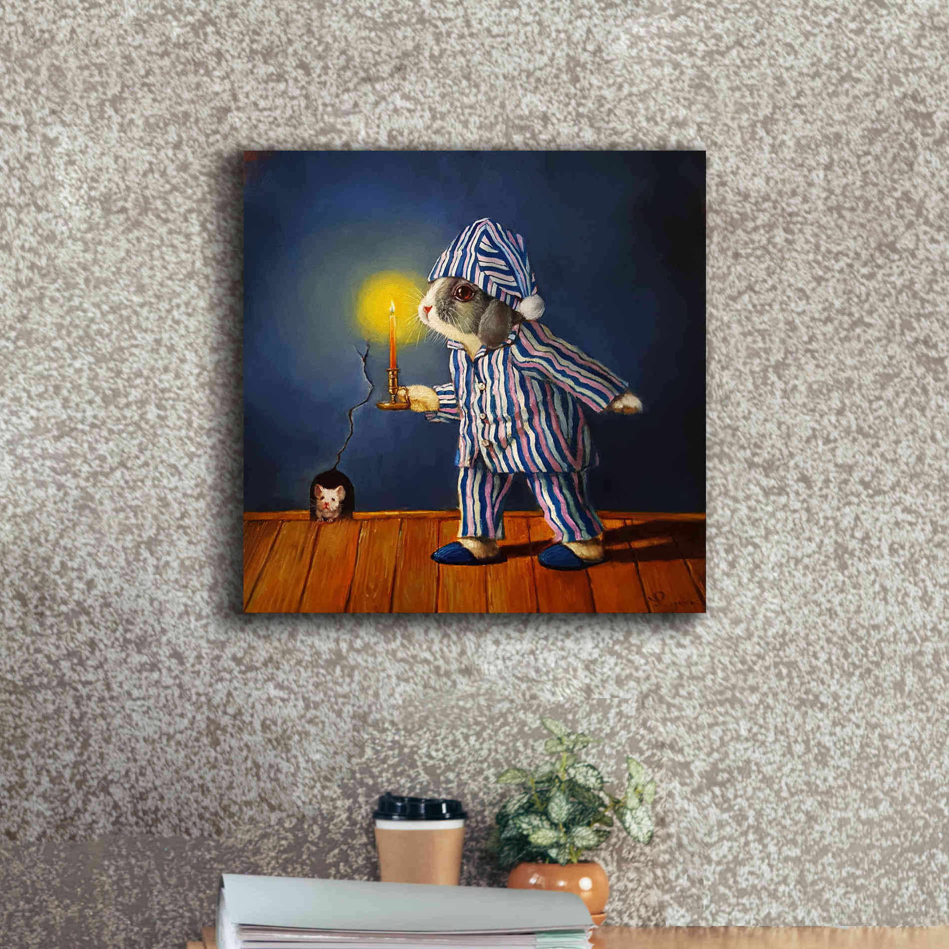 'The Night Before Xmas' by Lucia Heffernan, Canvas Wall Art,18x18