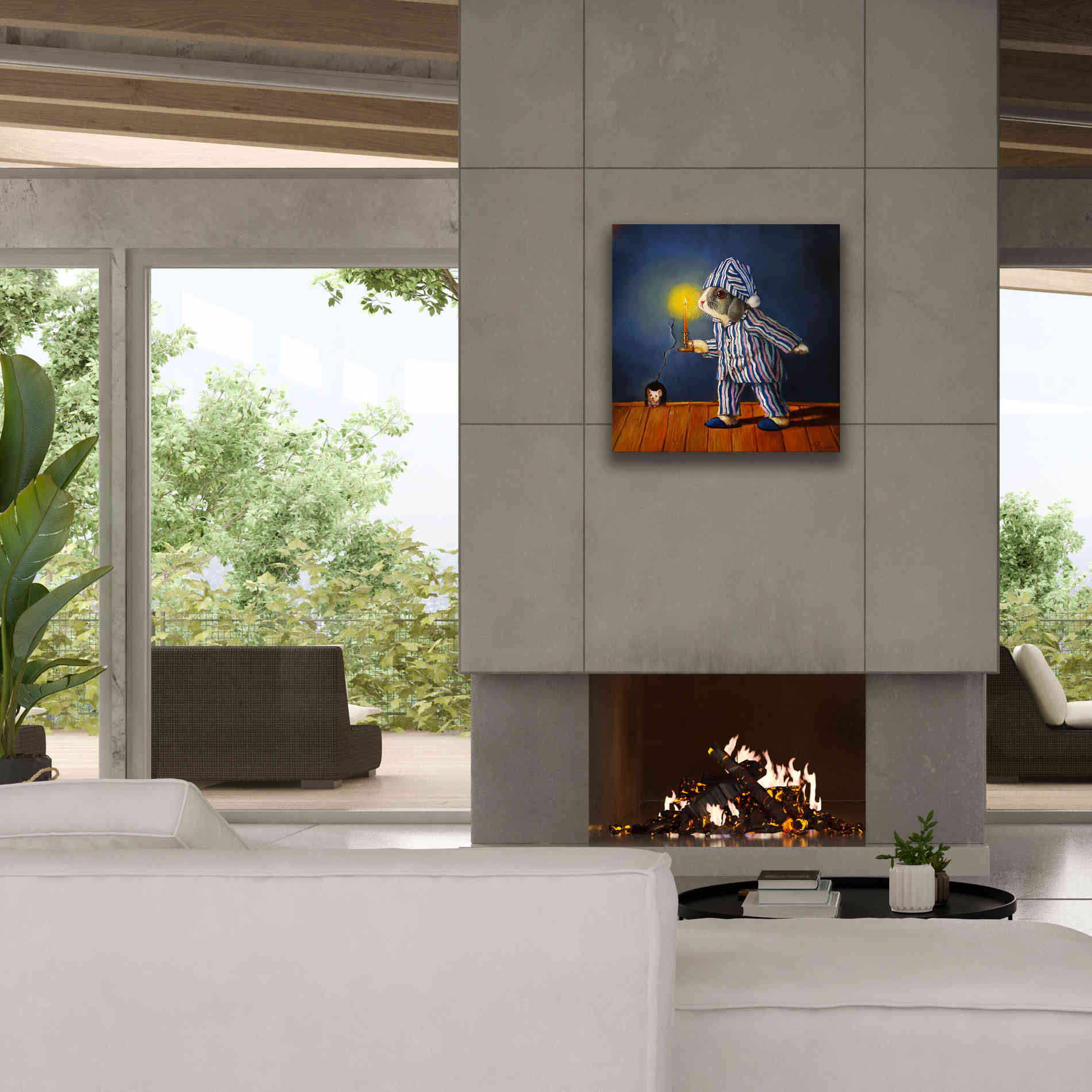 'The Night Before Xmas' by Lucia Heffernan, Canvas Wall Art,26x26
