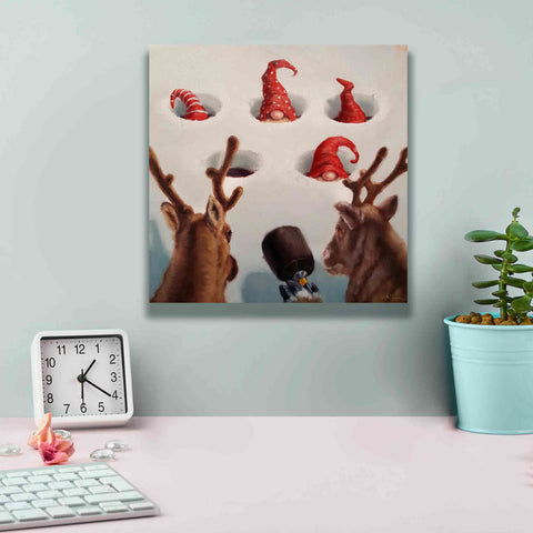 Image of 'Whack-An-Elf' by Lucia Heffernan, Canvas Wall Art,12x12