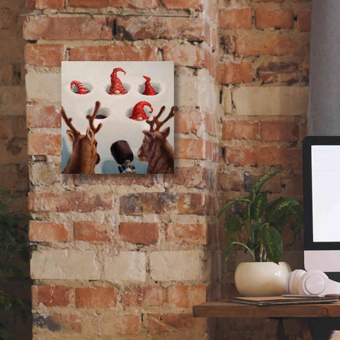 Image of 'Whack-An-Elf' by Lucia Heffernan, Canvas Wall Art,12x12