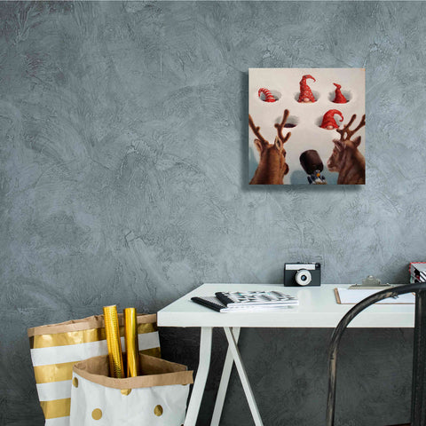 Image of 'Whack-An-Elf' by Lucia Heffernan, Canvas Wall Art,12x12