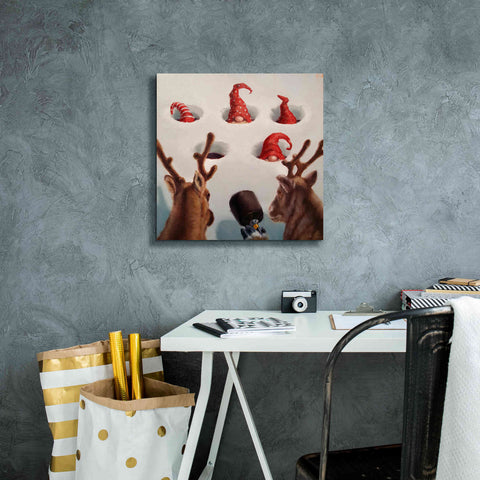 Image of 'Whack-An-Elf' by Lucia Heffernan, Canvas Wall Art,18x18