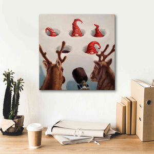 'Whack-An-Elf' by Lucia Heffernan, Canvas Wall Art,18x18