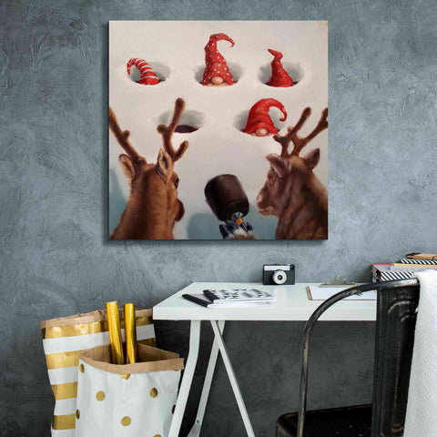 Image of 'Whack-An-Elf' by Lucia Heffernan, Canvas Wall Art,26x26