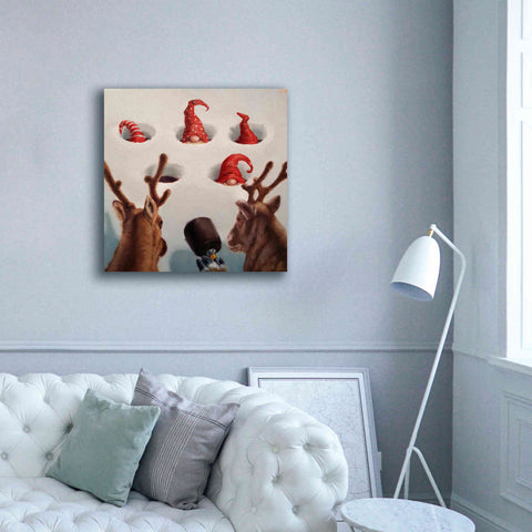 Image of 'Whack-An-Elf' by Lucia Heffernan, Canvas Wall Art,37x37