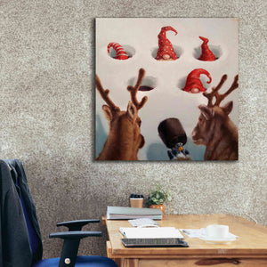 'Whack-An-Elf' by Lucia Heffernan, Canvas Wall Art,37x37