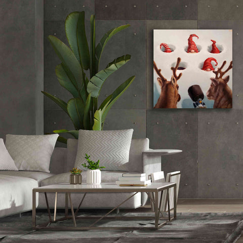 Image of 'Whack-An-Elf' by Lucia Heffernan, Canvas Wall Art,37x37