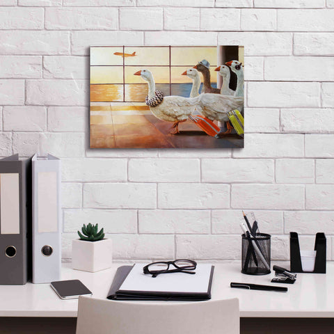 Image of 'First Class Migration' by Lucia Heffernan, Canvas Wall Art,18x12
