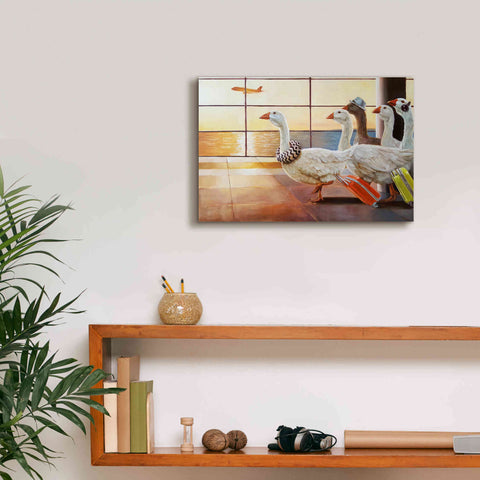 Image of 'First Class Migration' by Lucia Heffernan, Canvas Wall Art,18x12