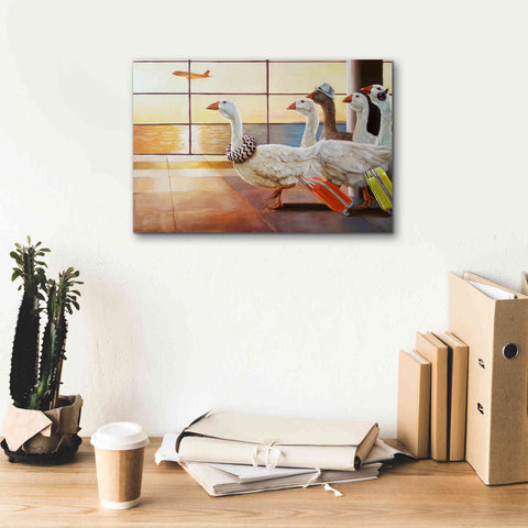 Image of 'First Class Migration' by Lucia Heffernan, Canvas Wall Art,18x12