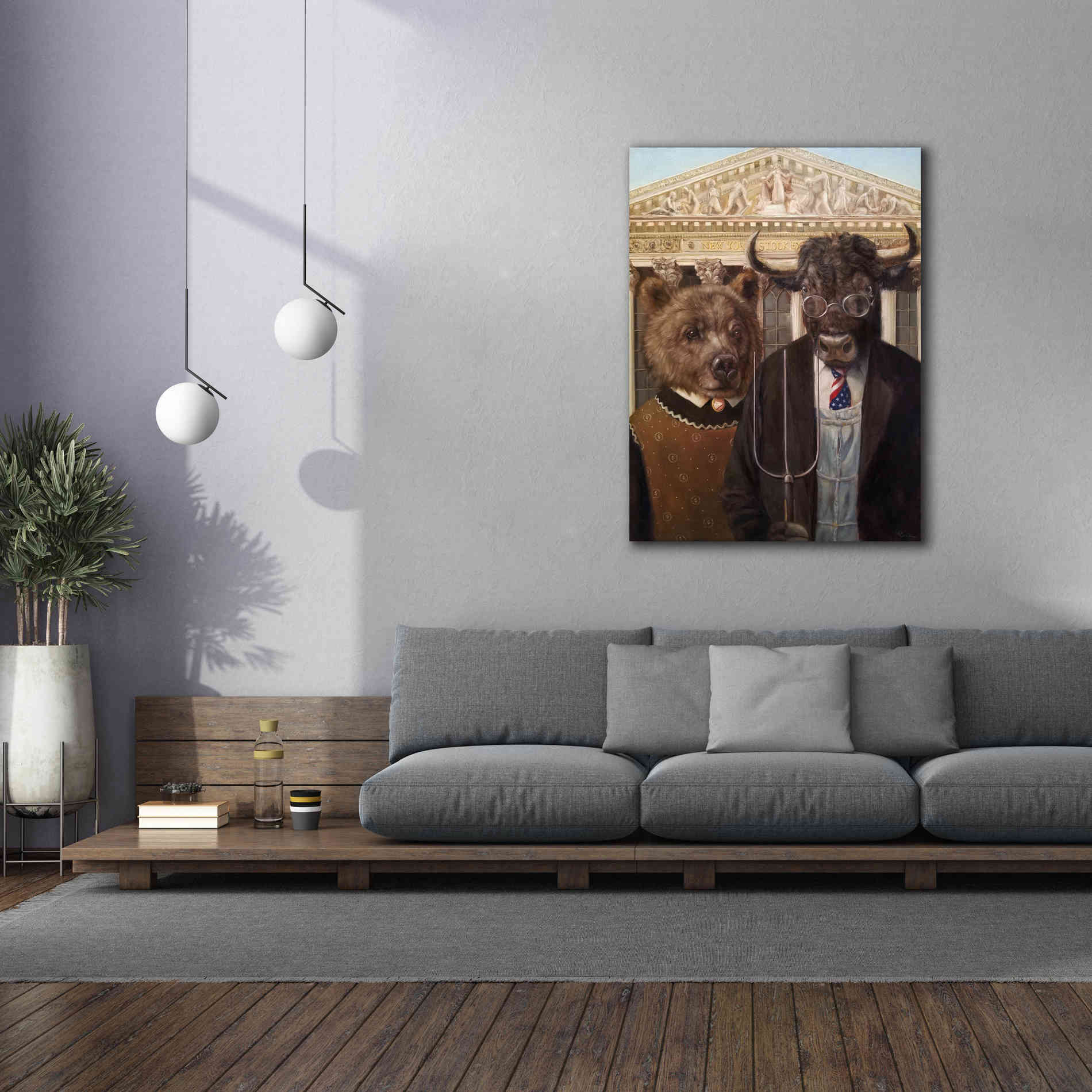 'Wallstreet Gothic 2' by Lucia Heffernan, Canvas Wall Art,40x54
